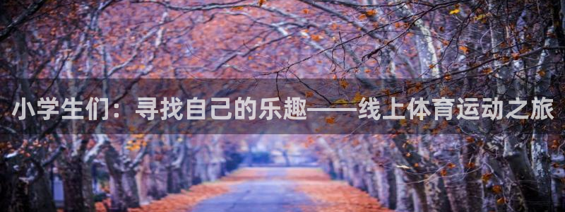 v体育官方网站入口：小学生们：寻找自己的乐趣——线上体育运动之旅
